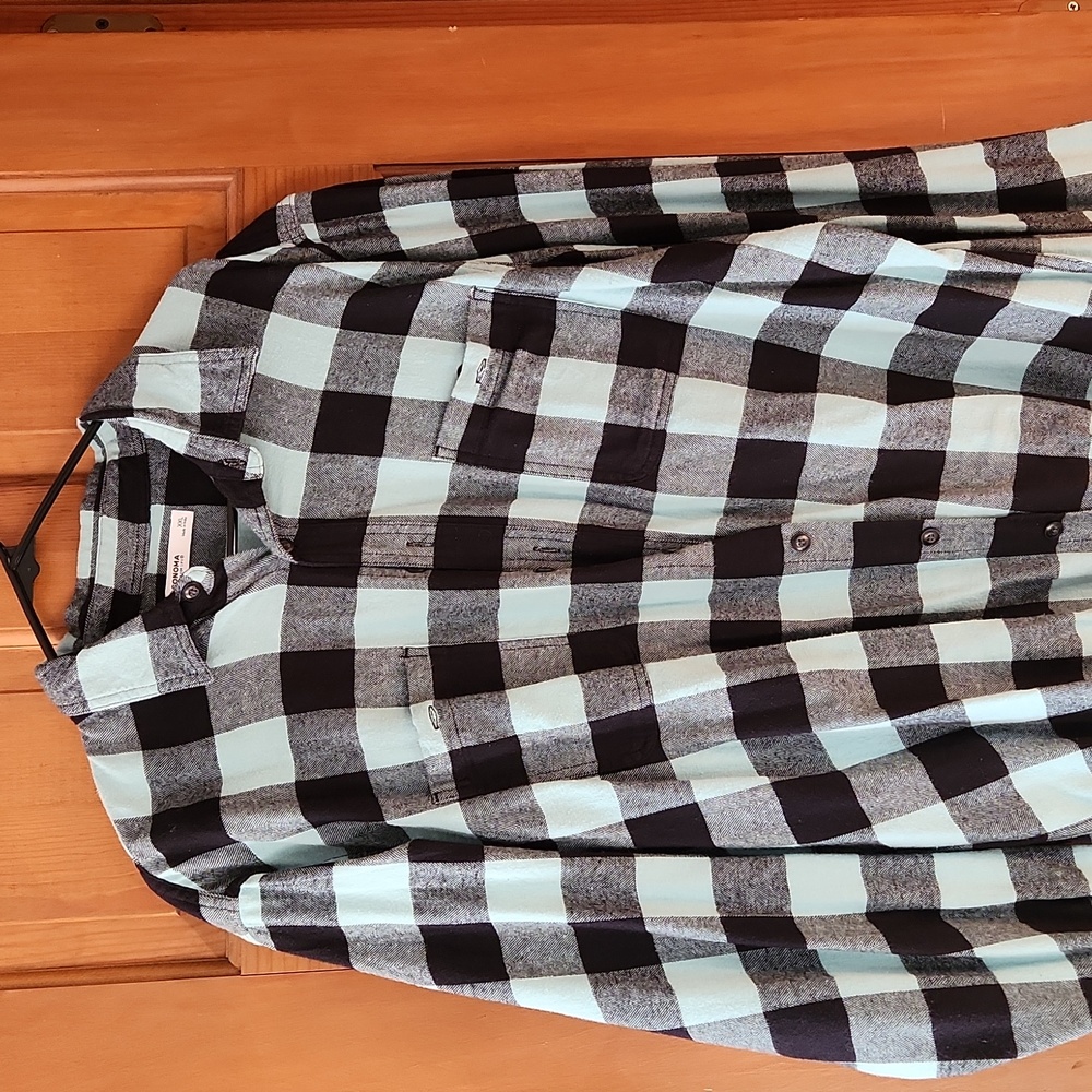 SONOMA MENS FLANNEL SHIRT SZ XXL